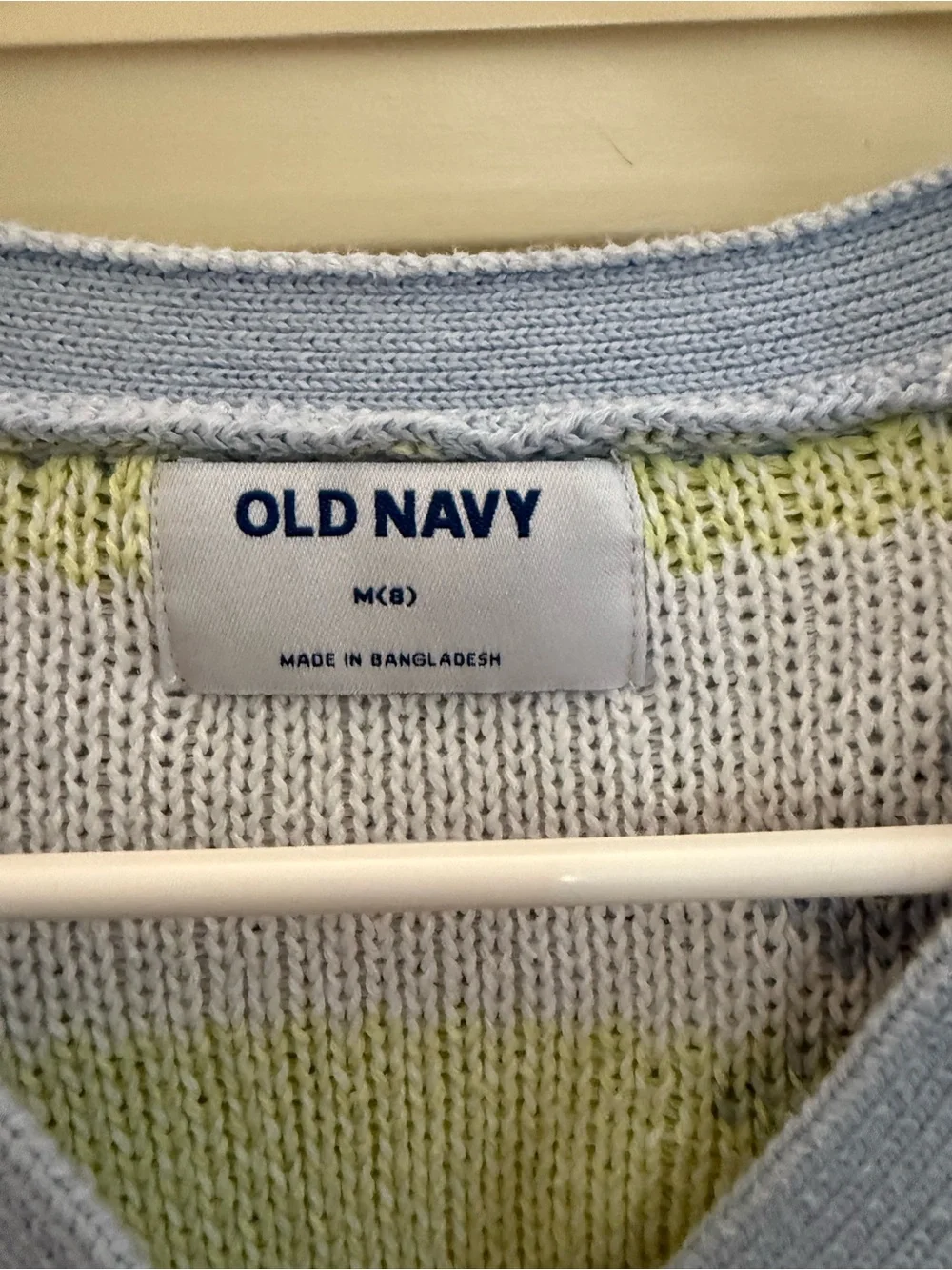 Old Navy Sky Blue Daisy-Pattern Cropped Cardigan